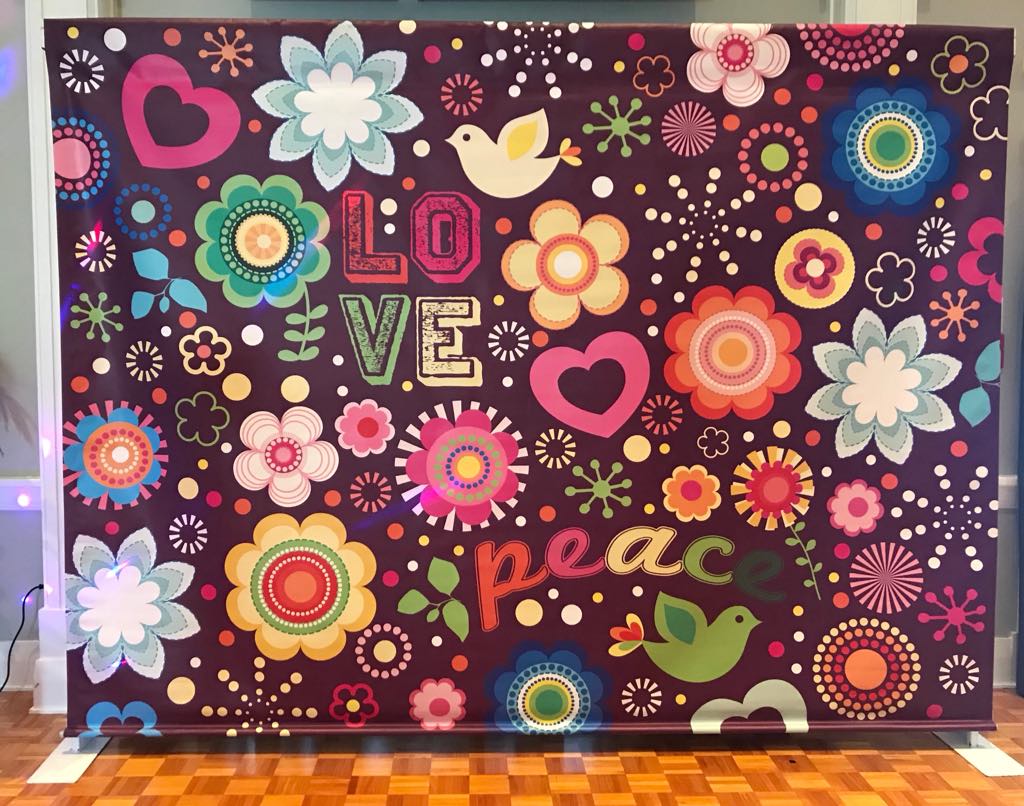 1960s Hippie Party backdrop
