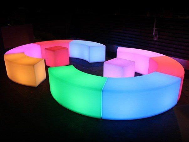 LED modular snake seat