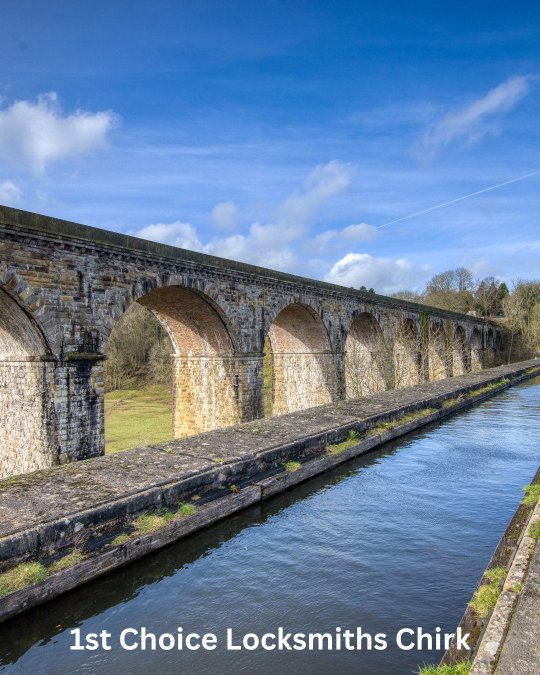 Chirk aqueduct and viaduct image with 1st Choice Locksmiths Chirk services