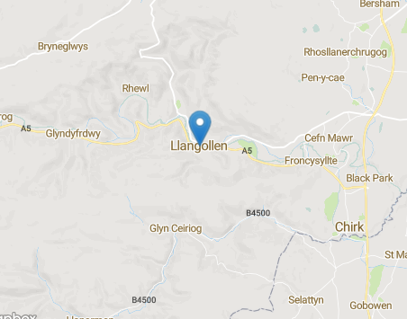 Llangollen Locksmith Location Map