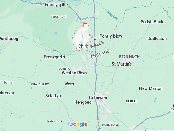 Chirk Locksmith Location Map