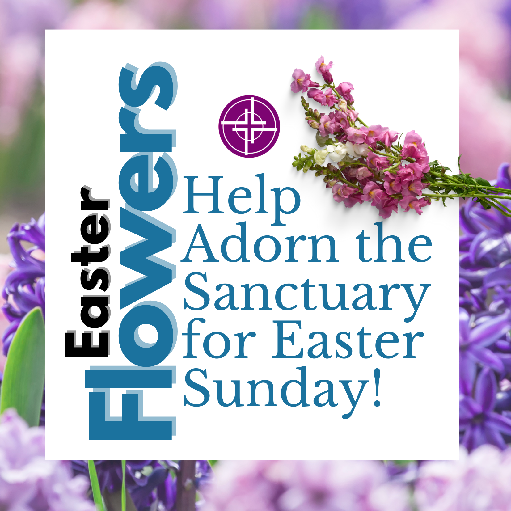 Help us adorn the Sanctuary with flowers on Easter Sunday.