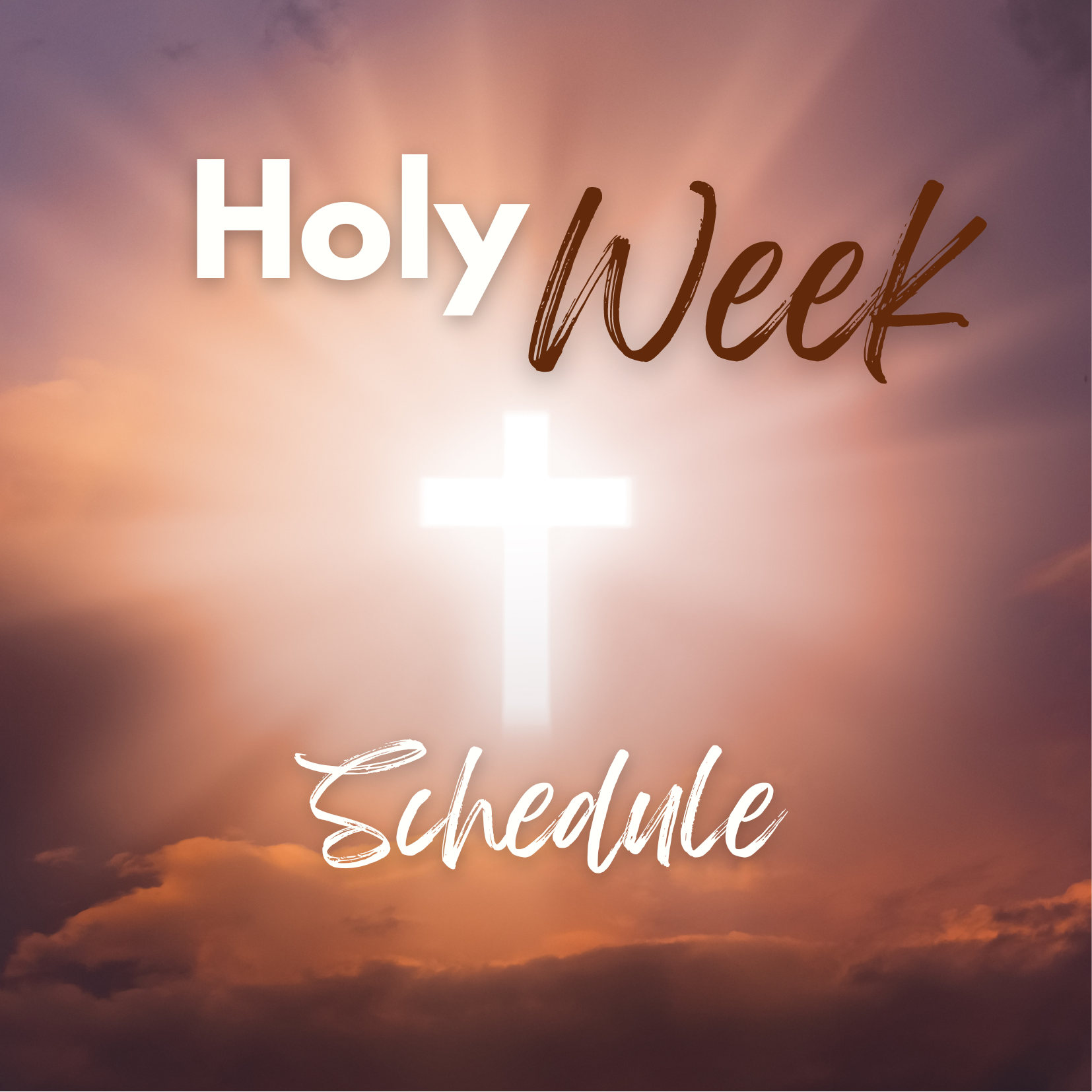 Join us for Holy Week 2024.  Please check the schedule of our Services and activities.