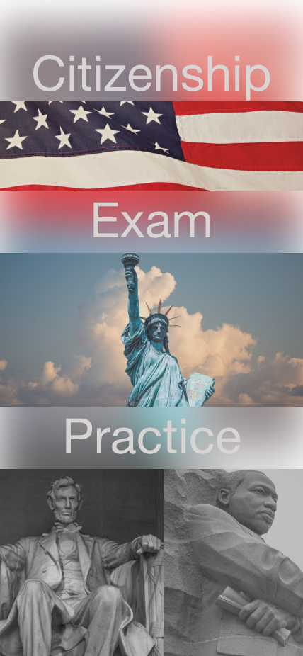 Preparing for citizenship tests just got easier and more fun! Dive into customized quizzes, track your progress with instant feedback on answers, and celebrate your knowledge with scores that reflect your learning journey. Ready to ace your citizenship test? Let's get started!