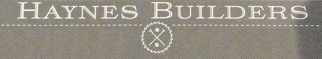 A logo for haynes builders with a cross on it