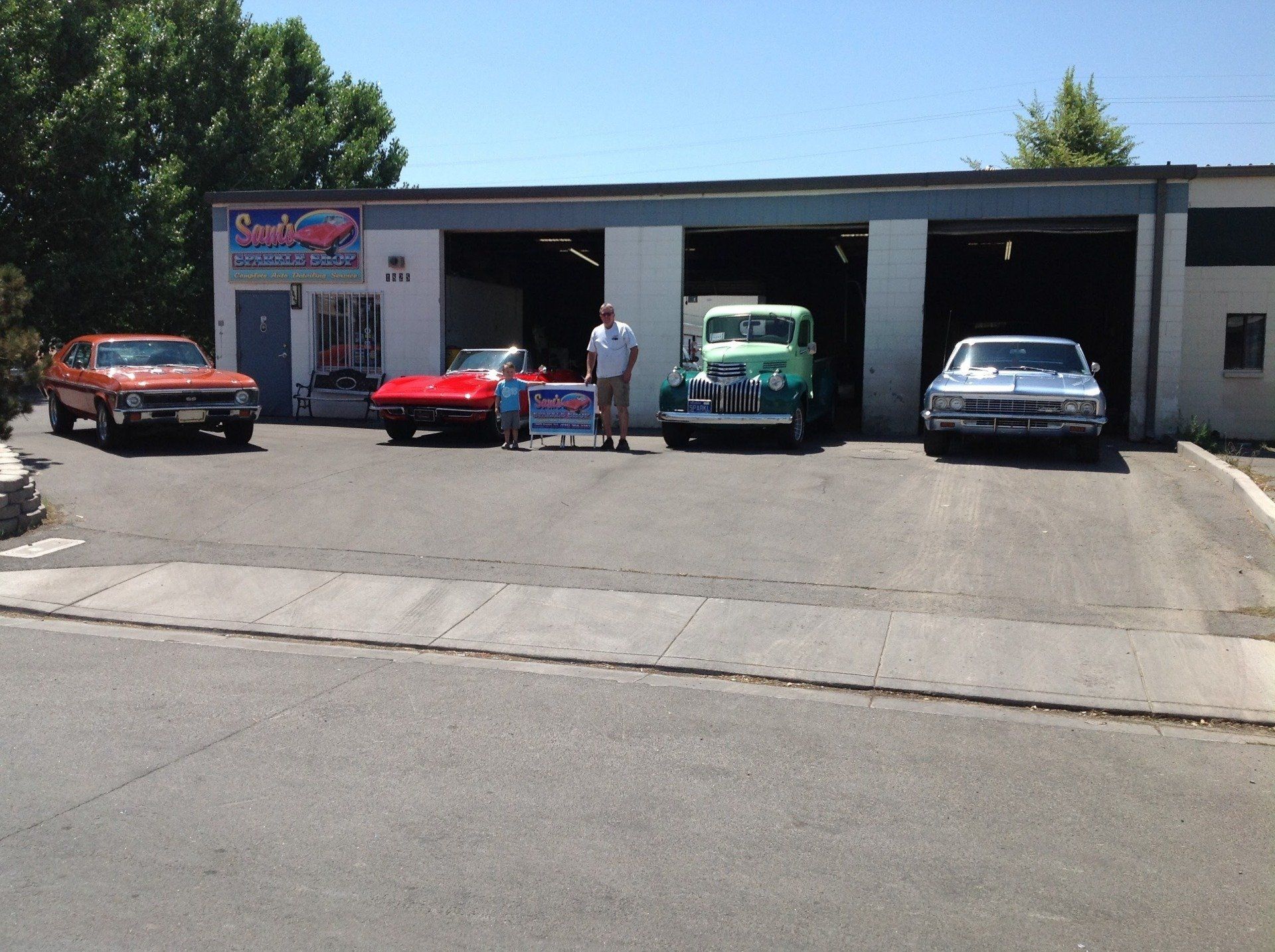 Front of the Car Shop — Sparks, NV — Sam’s Sparkle Shop