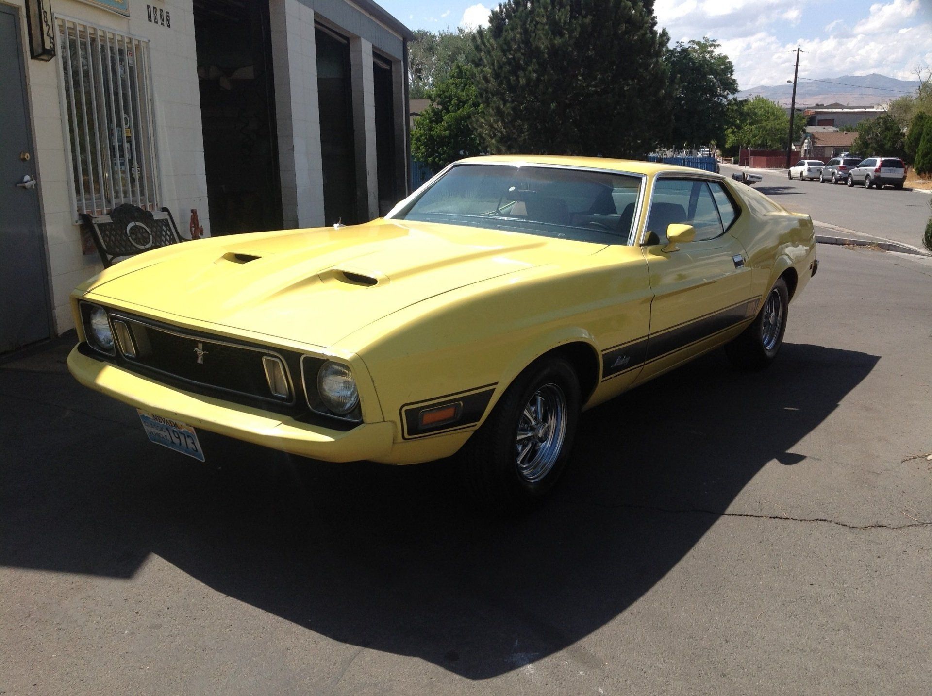Old Yellow Car — Sparks, NV — Sam’s Sparkle Shop