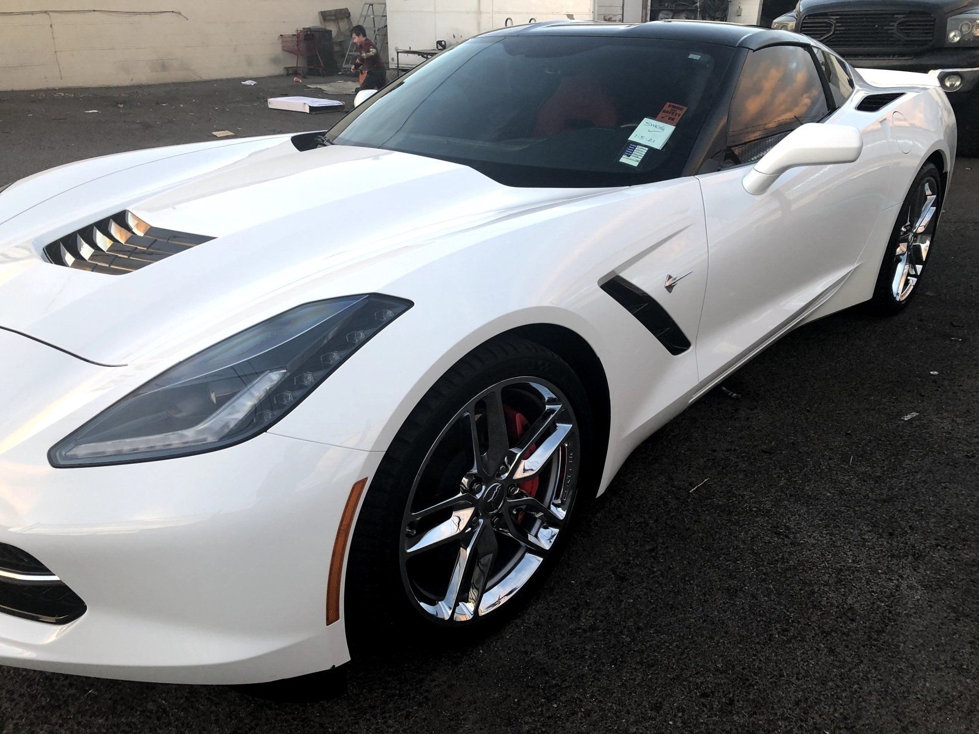 Front of White Car — Sparks, NV — Sam’s Sparkle Shop