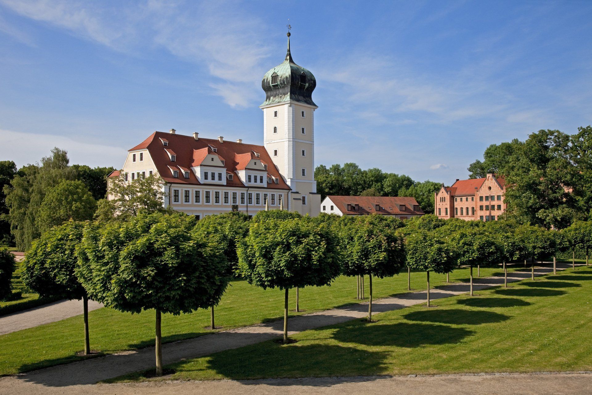 Blick auf Schloss Delitzsch