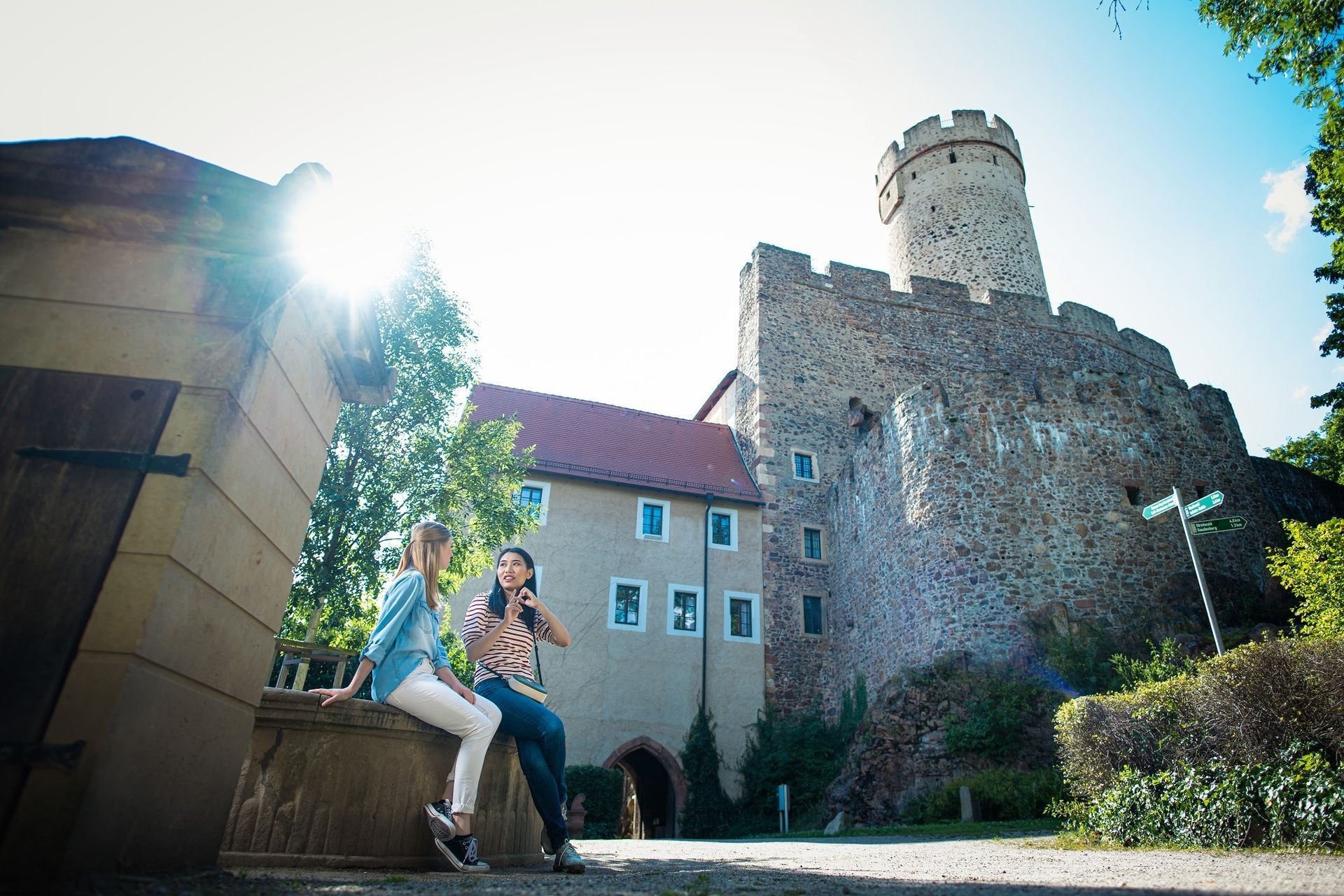 Burg Gnandstein mit dem markanten Burgfried