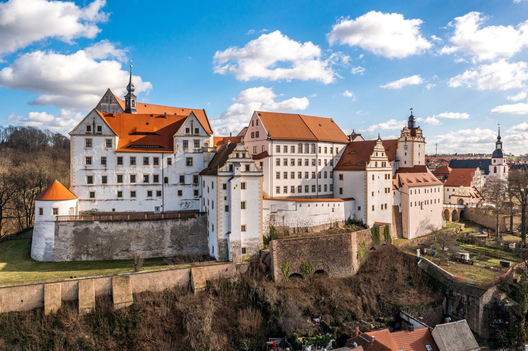 Blick auf Schloss Colditz