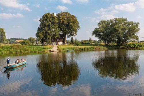 Blick zur Mulde in Grimme