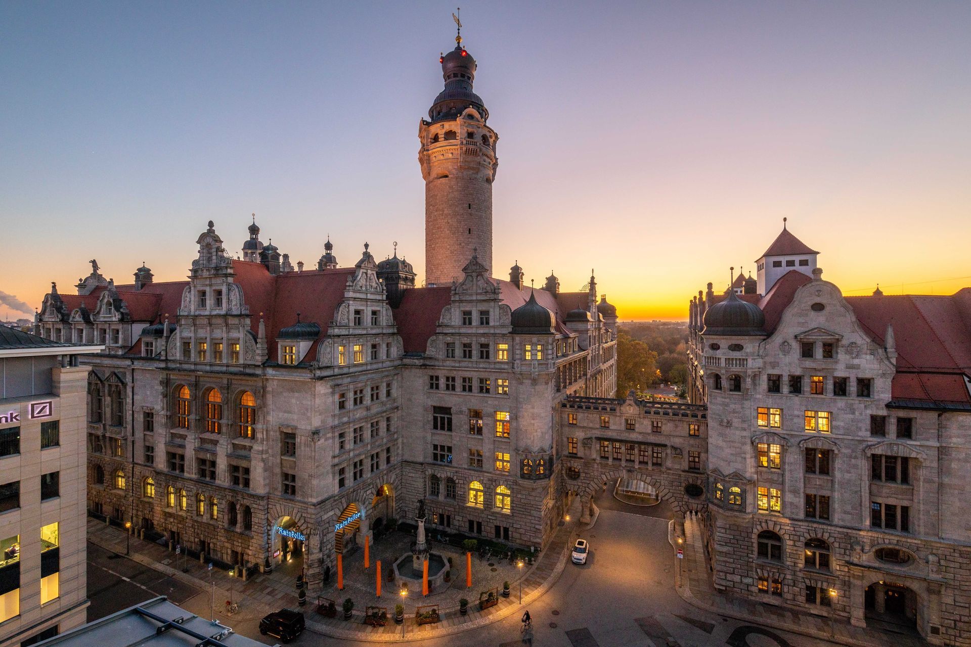 Das Neue Rathaus in Leipzig ist Treffpunkt für das erste Treffen der Gästeführer:innen 