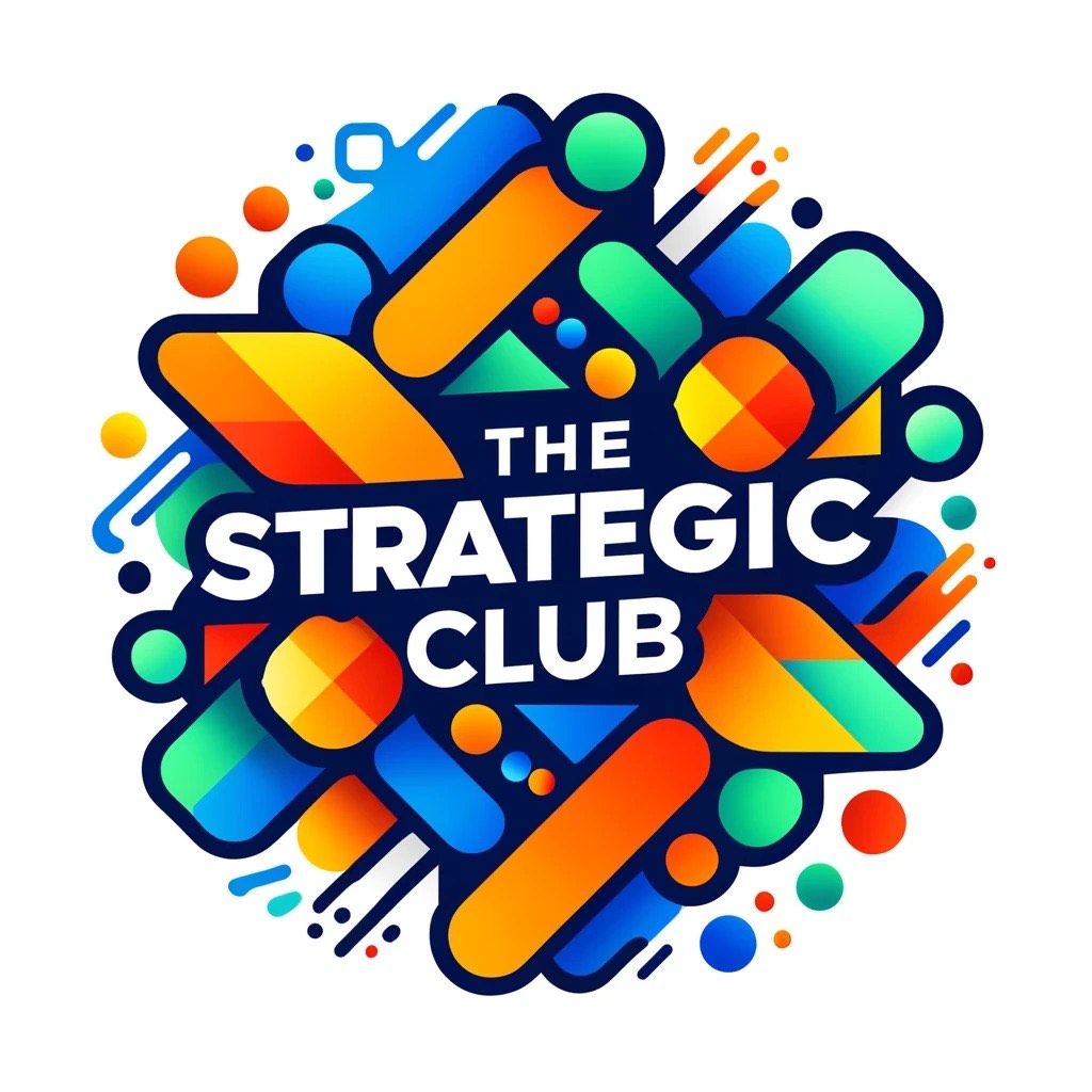 A colorful logo for the strategic club