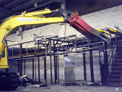 demolizione struttura ferro