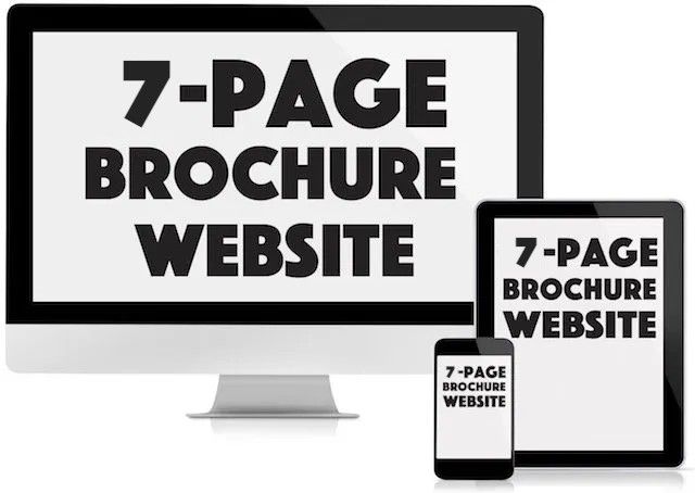 Link to pay for a 7-page brochure website from £999.00