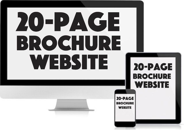 Link to buy 20 page brochure website from £1499.00
