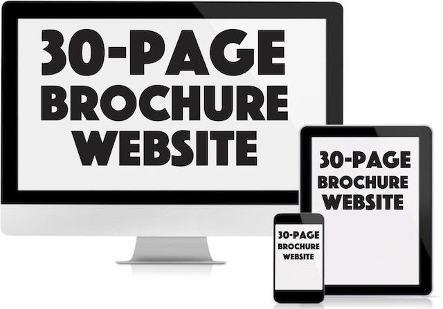Link to pay for a 30 page brochure website at £1999.00