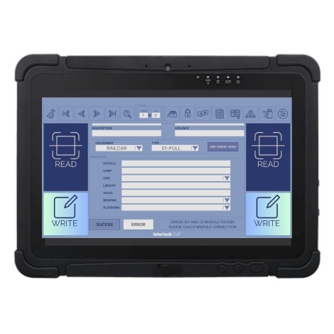 A tablet with the word read on the screen