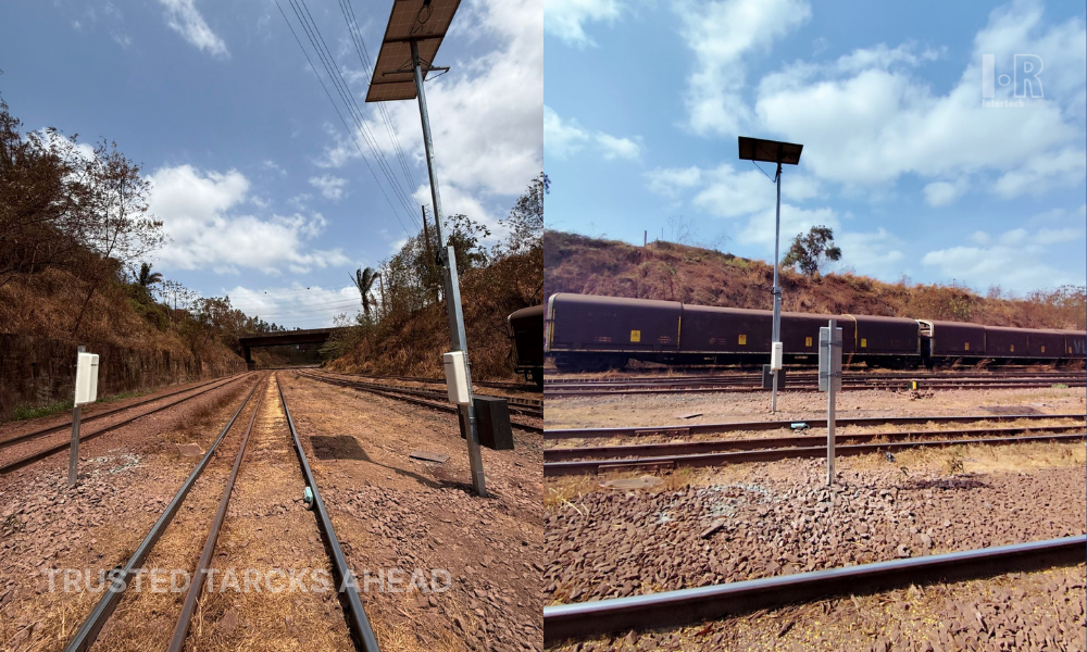 Trackside AEI system identifying freight railcars in a North American railway network.