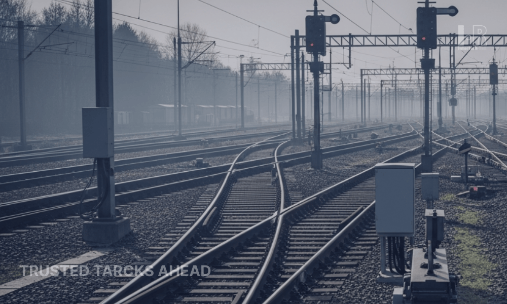 Legacy railway signaling equipment with relay-based systems installed along trackside infrastructure