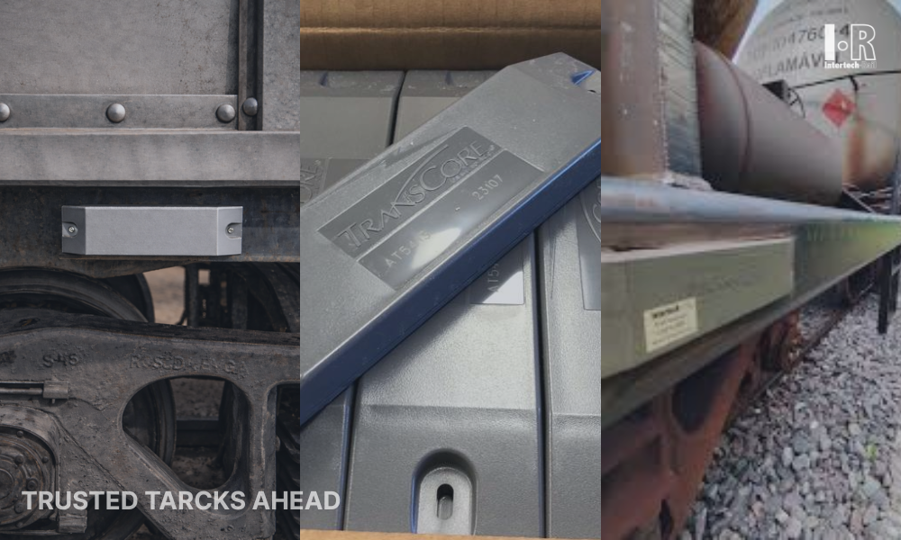 Railcar undercarriage, RFID rail tags