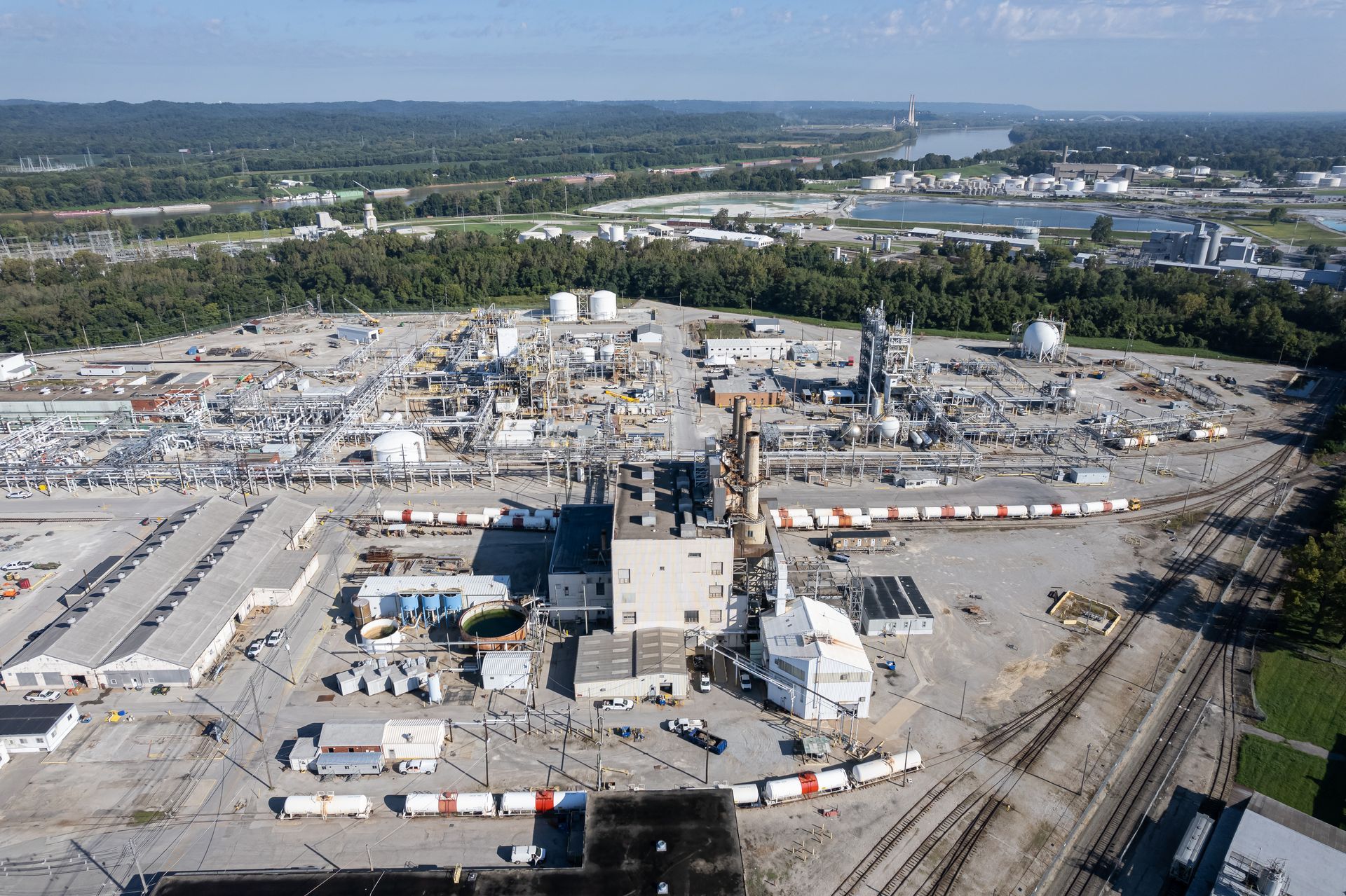 Industrial area in Rubbertown, Kentucky