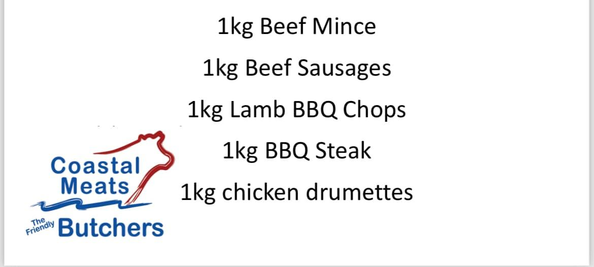 Small BBQ Meat Pack With Steak, Sausages, Chops, and Chicken Drumettes, Priced at $90 — Coastal Meats in Yeppoon, QLD