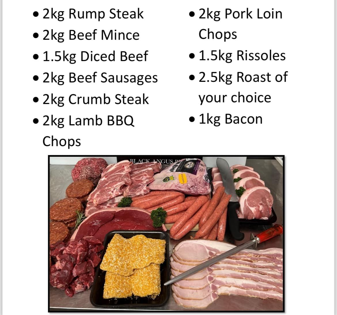Large Family Pack of Meat, Including Steak, Mince, Sausages, and Bacon, for $320 — Coastal Meats in Yeppoon, QLD