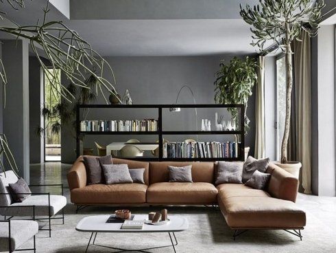 zona living con divano grande ad elle