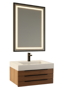 A white bathtub is sitting in a bathroom next to a wooden wall.