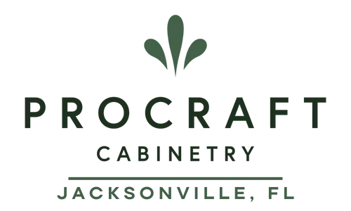The logo for procraft cabinetry in jacksonville , florida.