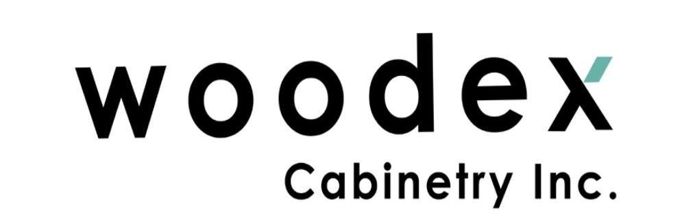 The logo for woodex cabinetry inc. is shown on a white background.