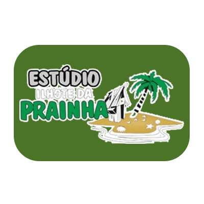 Logotipo com o texto verde 