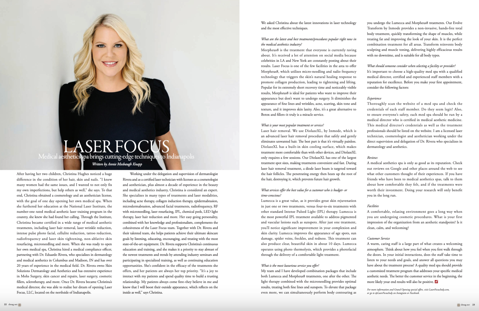 Laser Treatments in Indianapolis Laser Focus