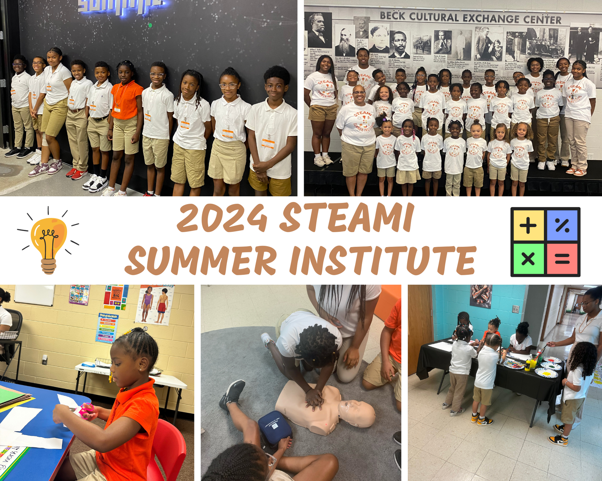 STEAMI Summer Institute Students in Knoxville, TN