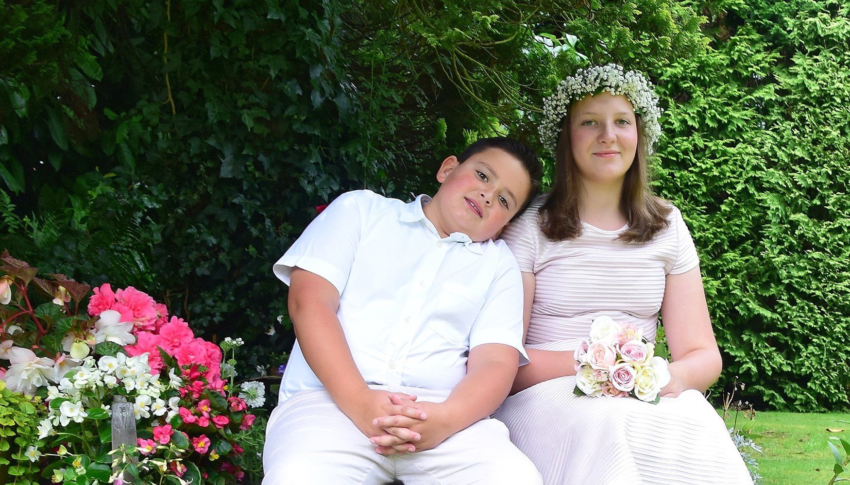 Brother and Sister family location outdoor portrait photography Bramhall Stockport