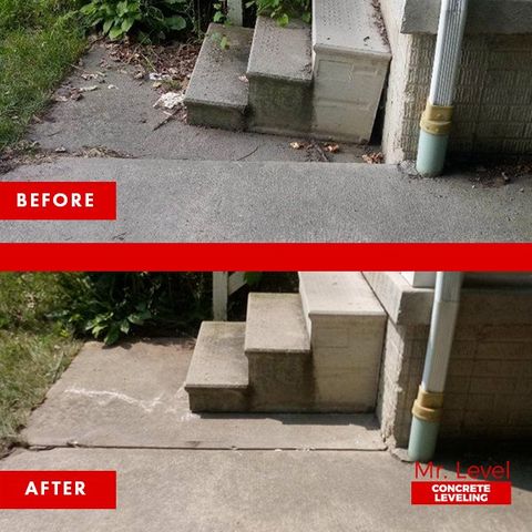 Concrete Step Repair Service In Cleveland Ohio Mr Level