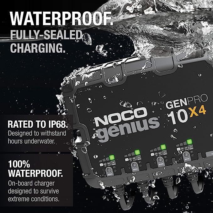 A picture of a waterproof fully sealed charging device.