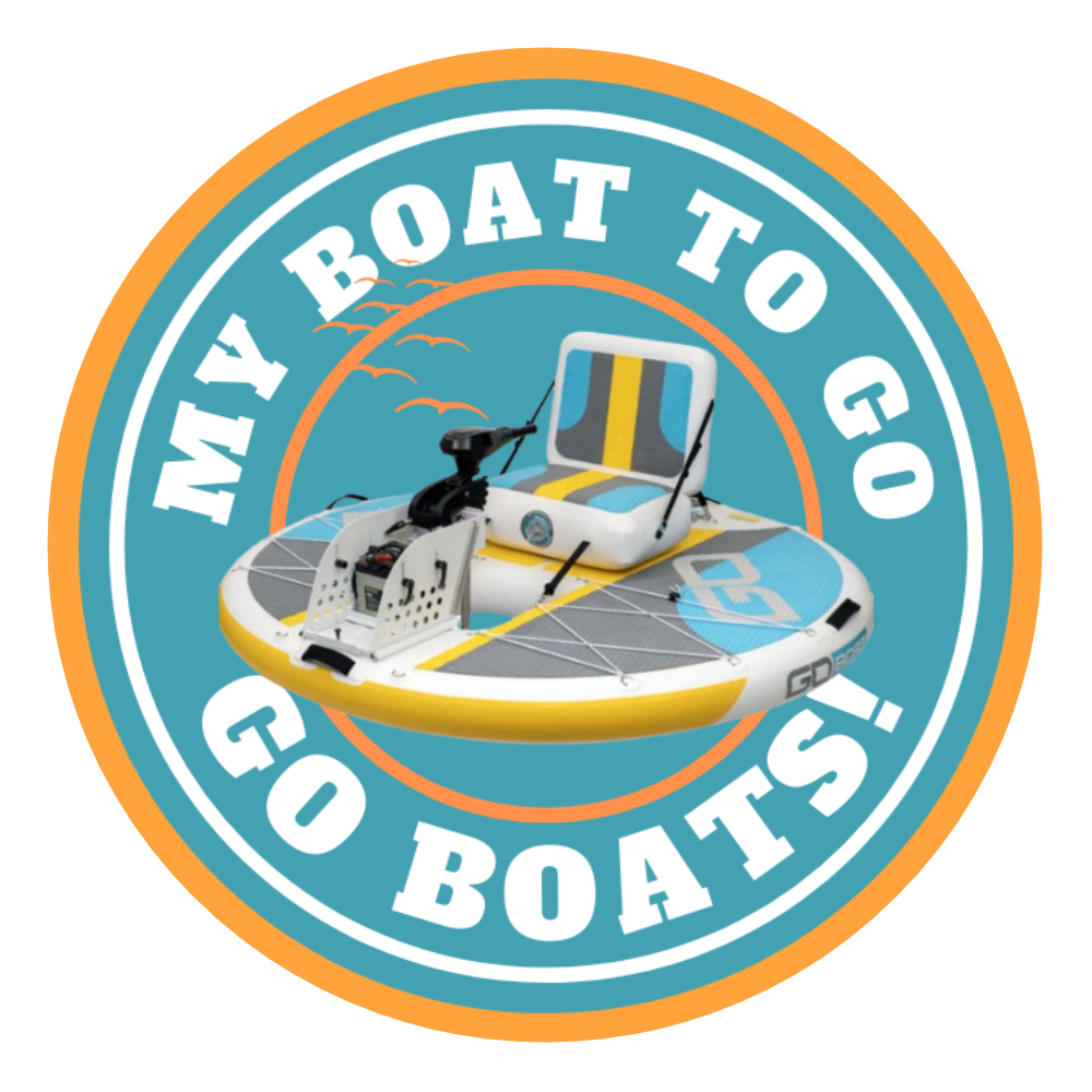 A sticker that says my boat to go boats