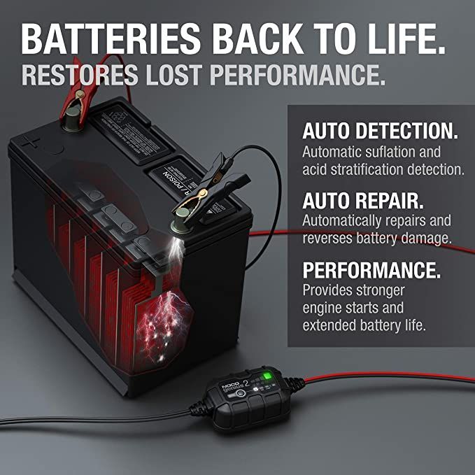 A picture of a battery that says batteries back to life restores lost performance