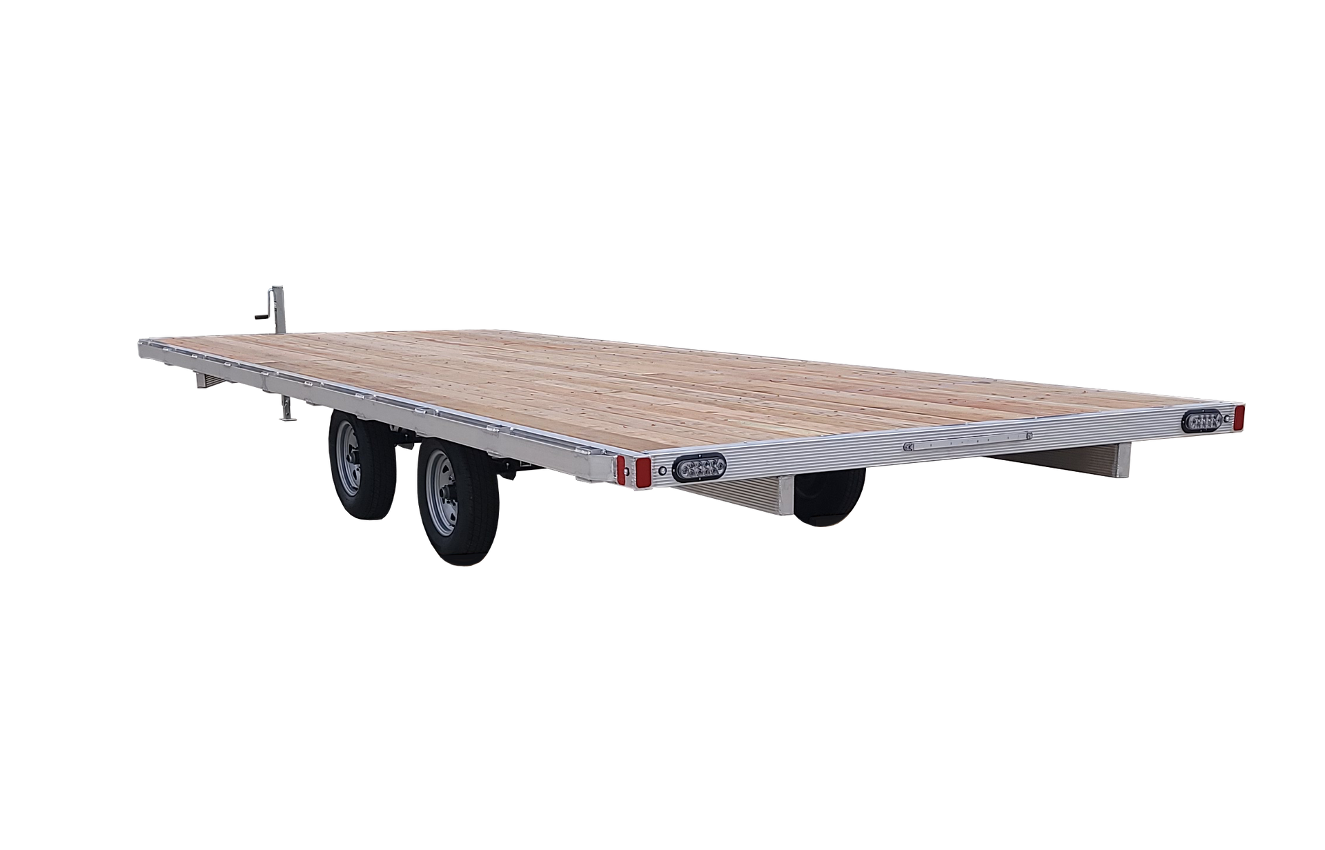 dual axle flat bed trailer