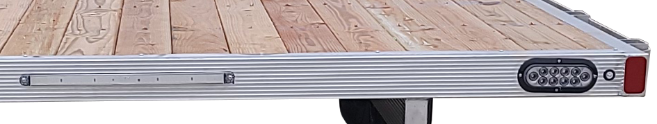 flat bed trailer with aluminum frame