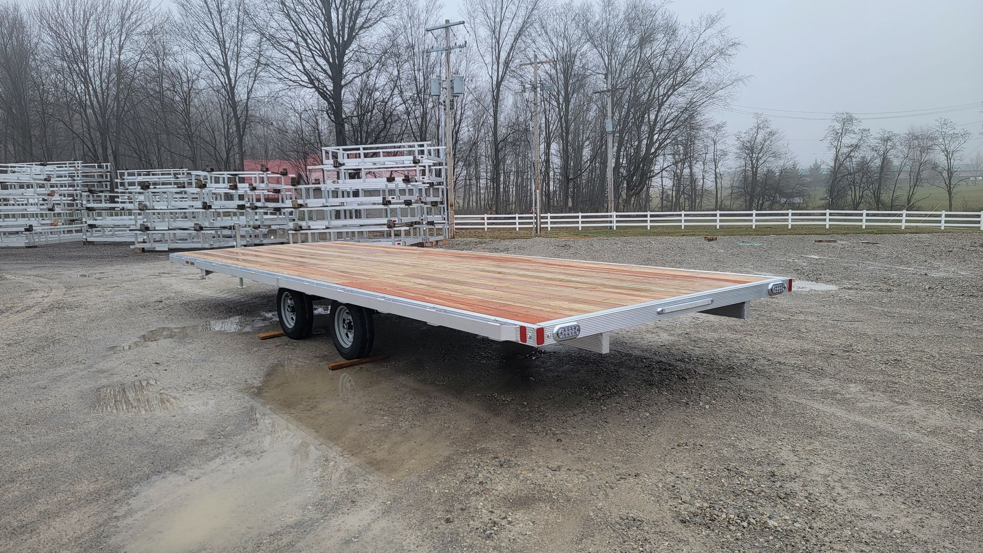 Wood Deck Over Utility Trailer