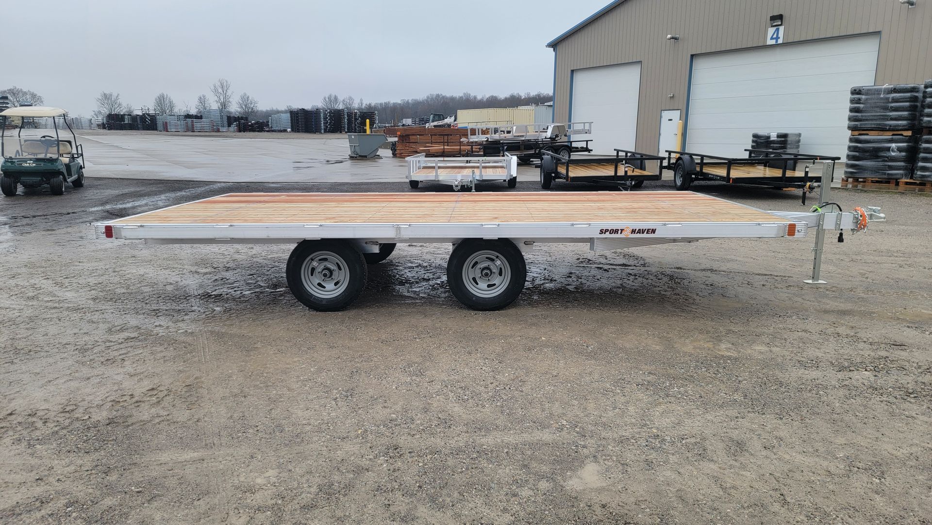 Sport Haven Wood deck utility trailer