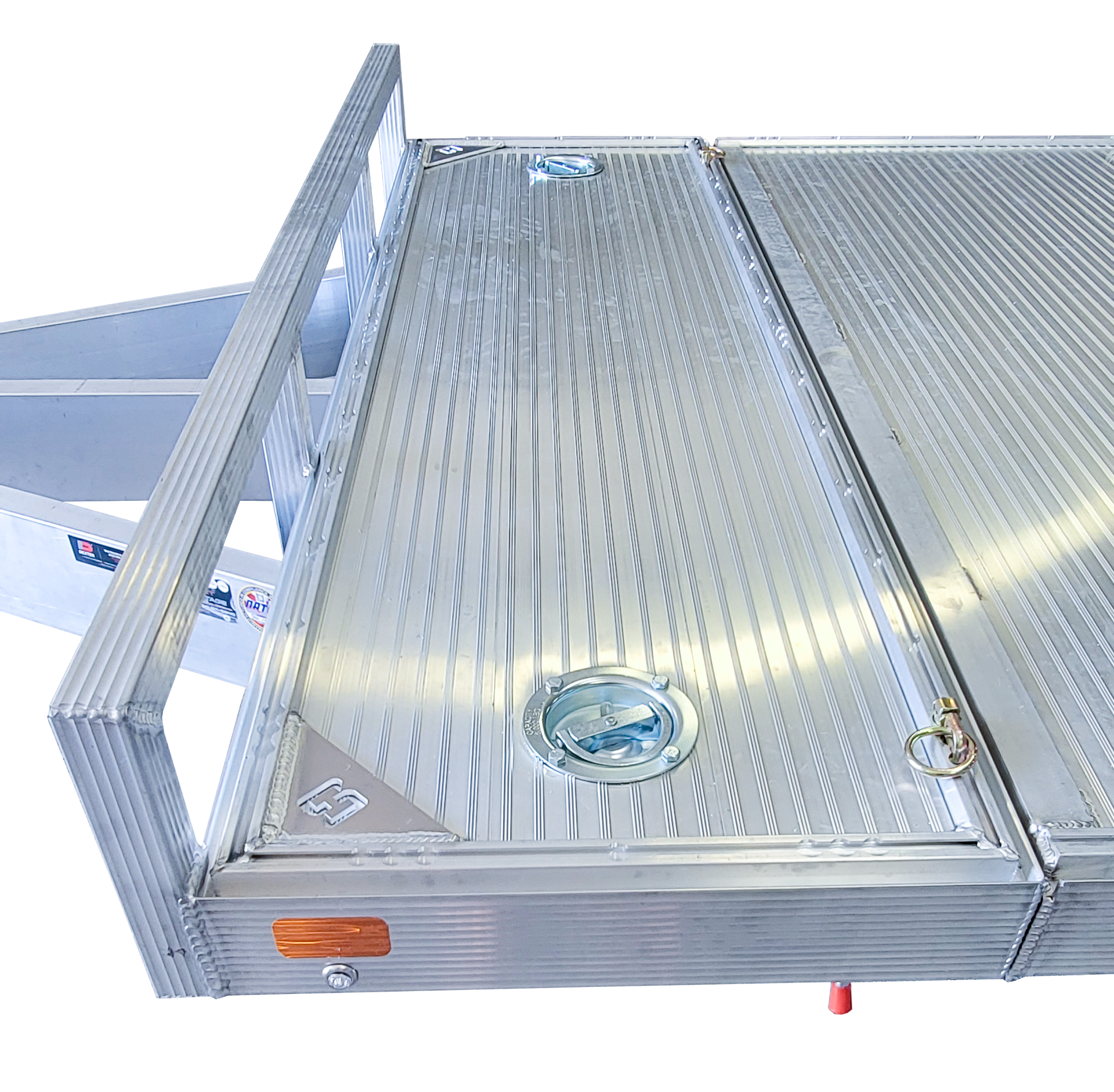 car trailer with tie downs