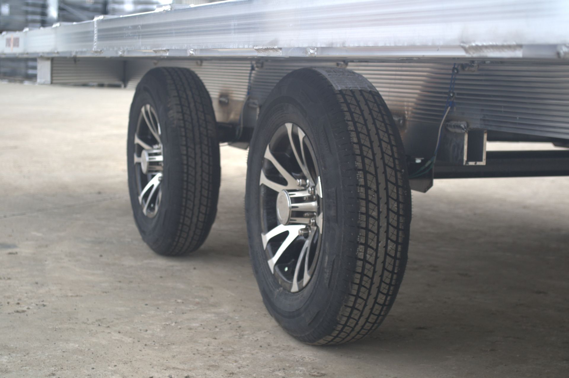 hd open flat bed trailer