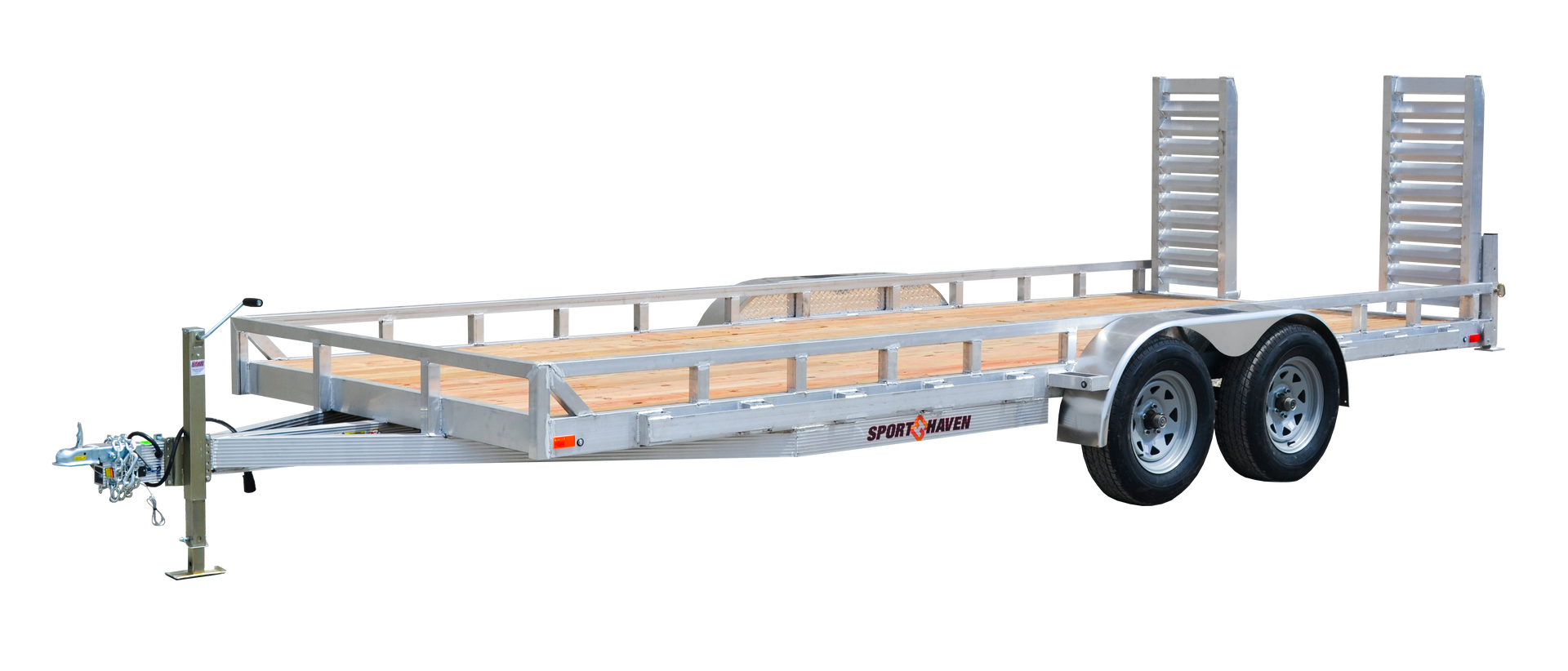 trailer with side rails