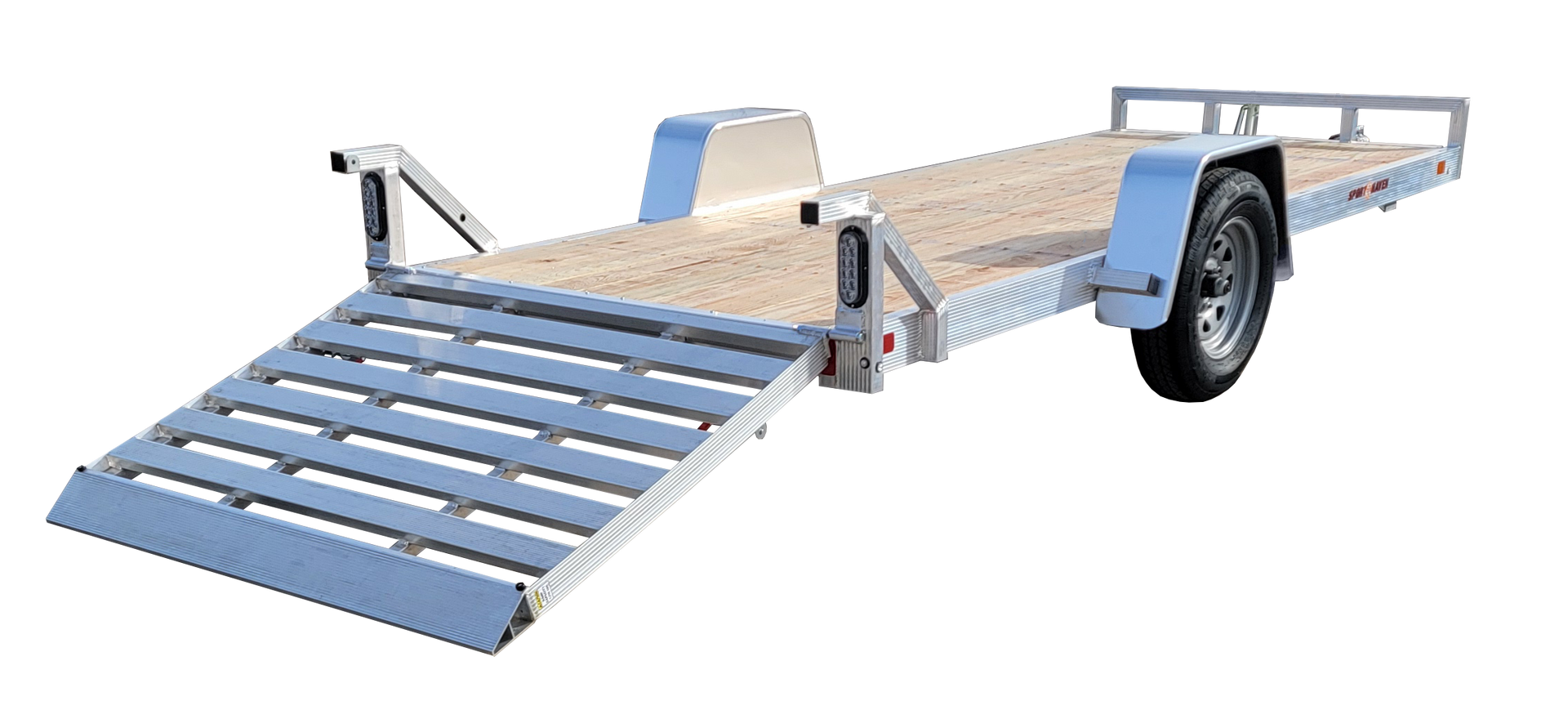 aluminum utility trailer with ramp