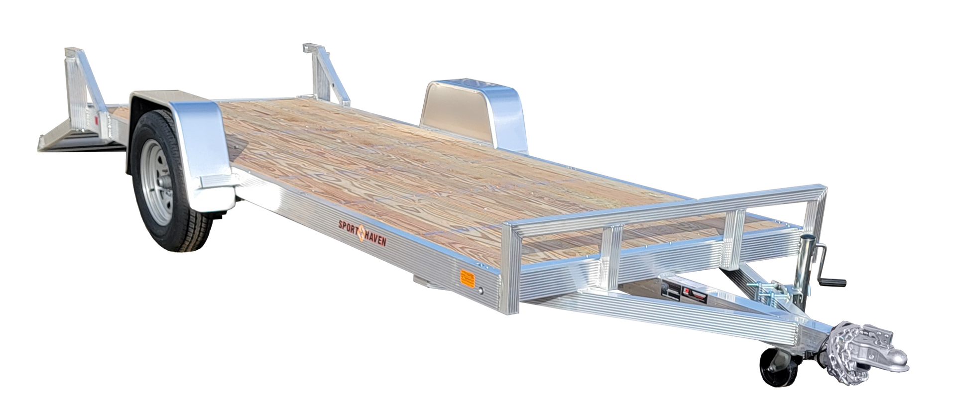 sport haven au series 5 x 14 wood deck utility trailer